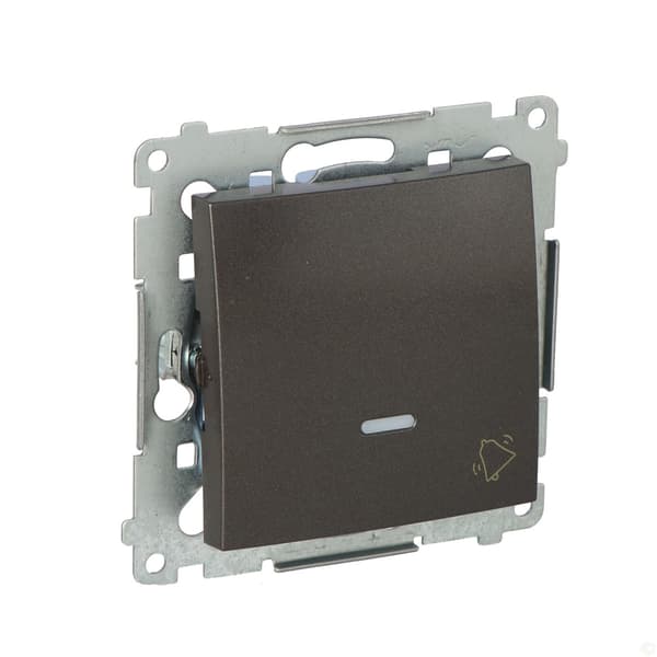 Ringeknap med LED-baggrundsbelysning 10 AX, antracit Simon54