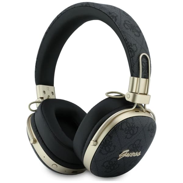 Guess Bluetooth ENC Metal 4G Script Logo Black -kuulokkeet