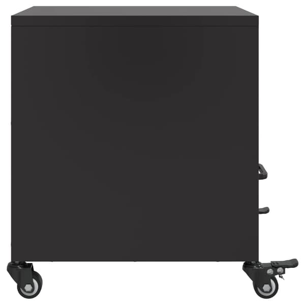 vidaXL sengebord sort 36x39x43,5 cm stål