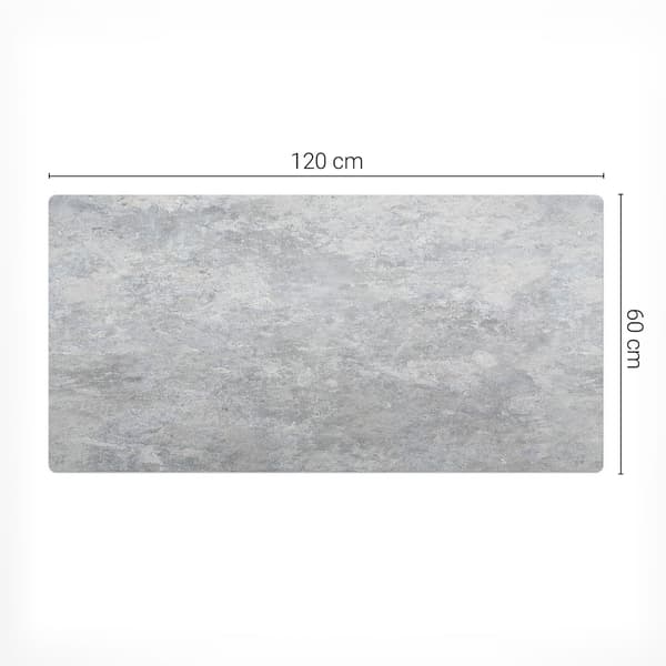 Halkfri musemåtte med betonstruktur, 120x60 cm