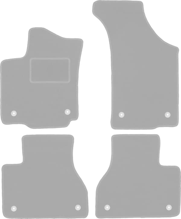 Grå bilmåtter til: Volkswagen Phaeton sedan (2002-2016)