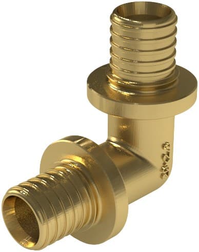 UltraLINE messing 90° albue - 25