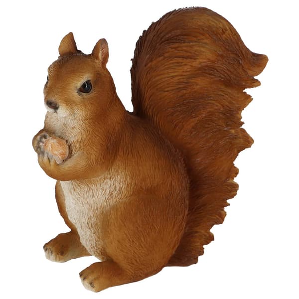 Egernfigur med en nød, h19,3 cm