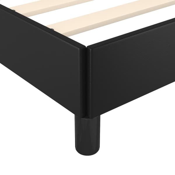 vidaXL sengestel sort 140x190 cm kunstlæder