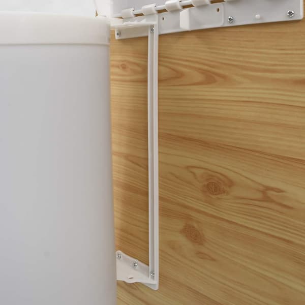 vidaXL Inbyggd papperskorg, plast, 8 l