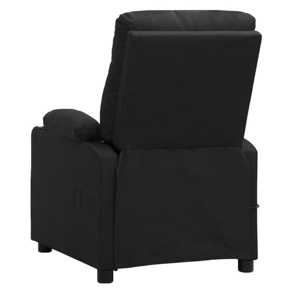 vidaXL elektrisk massagestol, sort, stof