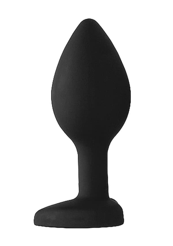 Diamant Hjerte Analplug - Normal - Sort