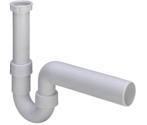 Avloppsrör för diskho 6/4"x50 plast/vit