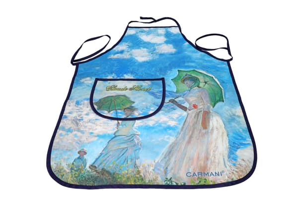 Køkkenforklæde - C. Monet, Kvinde med parasol (CARMANI)