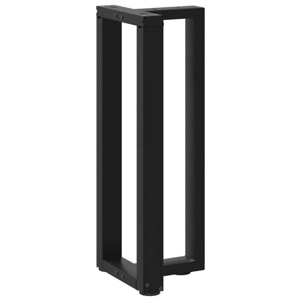 vidaXL konsolbordben, 2 stk., sort, 25x28x(72-73) cm