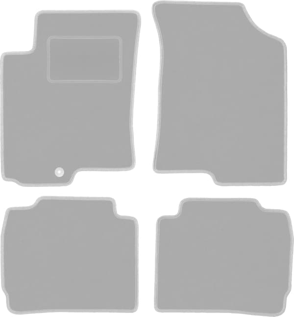Grå bilmåtter til: Hyundai Accent MC hatchback, sedan (2005-2011)