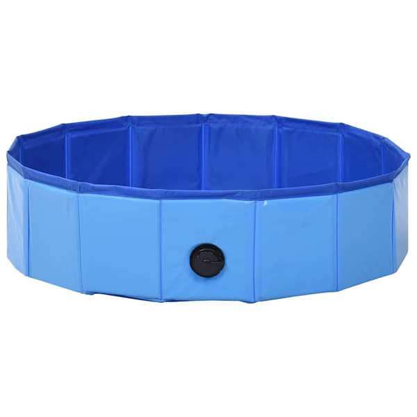 vidaXL foldbar hundepool blå 80 x 20 cm PVC