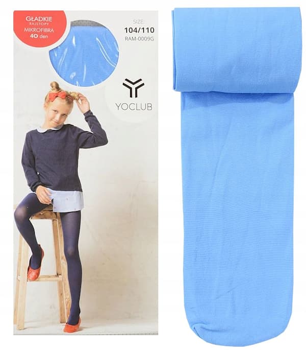 YO MIKROFIBERSTRUMPBYXOR 40 DEN SMOOTH blå 92/98 Y700R