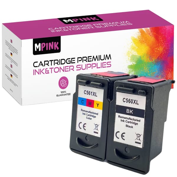2 blækpatroner til Canon GP-C560XL+C561XL GP