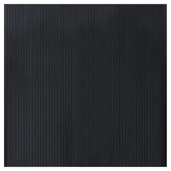 vidaXL Rektangulär matta, svart, 100x100 cm, bambu