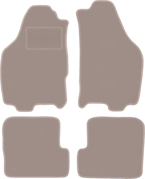 Velour måtter til: Lancia Ypsilon II hatchback (2003-2011) beige