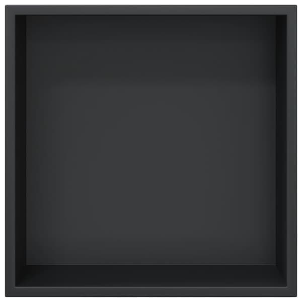 vidaXL brusekabine mat sort 32x32x9 cm rustfrit stål