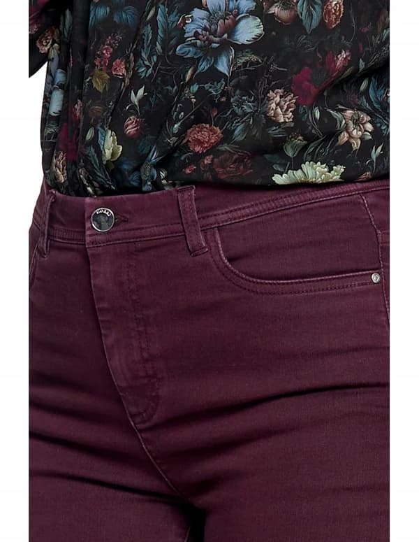 Dambyxor med elastiska midjor, eleganta, hög midja, MORAJ L LILA