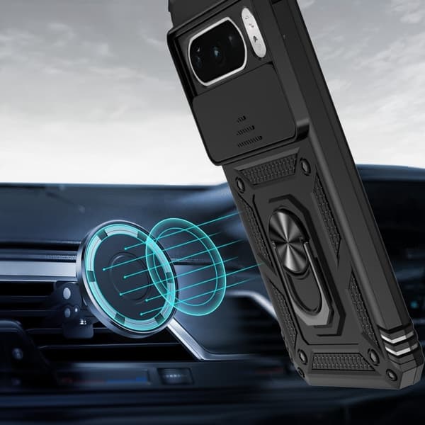 Pansret cover til Google Pixel 8 Pro, CamShield Slide, sort