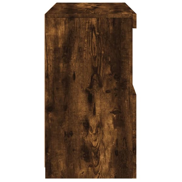 vidaXL LED-skab røget eg 60x37x67 cm