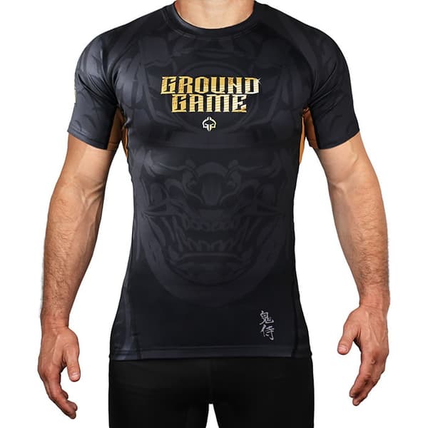 Ground Game Rashguard Herre kort ærme ONI Samurai M