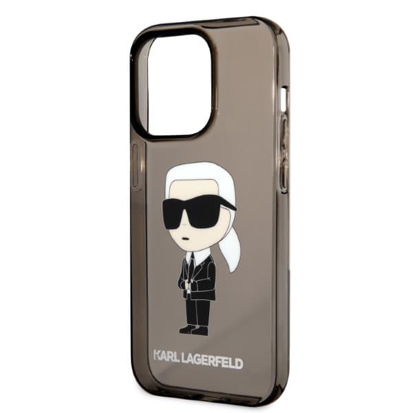 Karl Lagerfeld Ikonik Karl Lagerfeld-etui til iPhone 14 Pro Max, sort