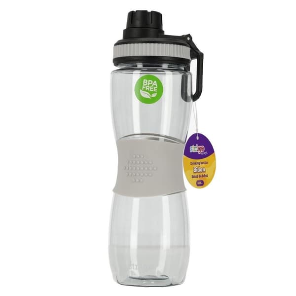 Pullo, jossa kumikahva, harmaa, 600 ml