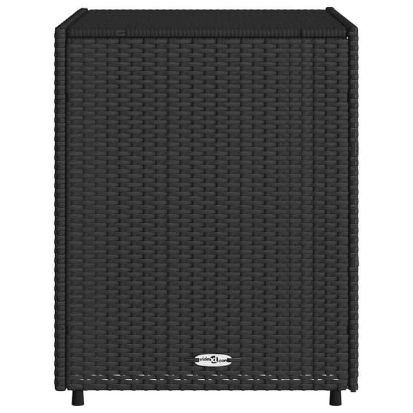 vidaXL haveskab, sort, 55x59x69 cm, polyrattan