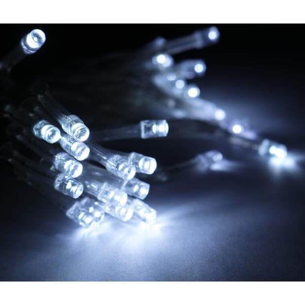 Julgransbelysning 30 LED, kallvit, batteridriven