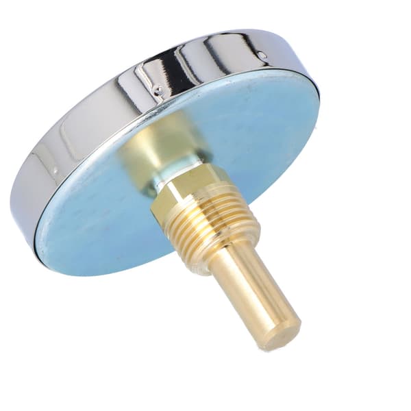 BiTh 80 bimetallisk termometer, diameter 80 mm, 0-120°C, muffe L 40 mm, 1/2 tomme