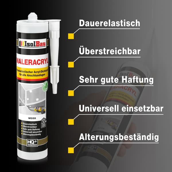 IsolBau Vit Målning Akryl Maleracryl 4 x 300ml
