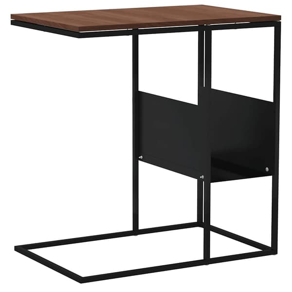 vidaXL sidebord sort 55x36x59,5 cm træbaseret materiale