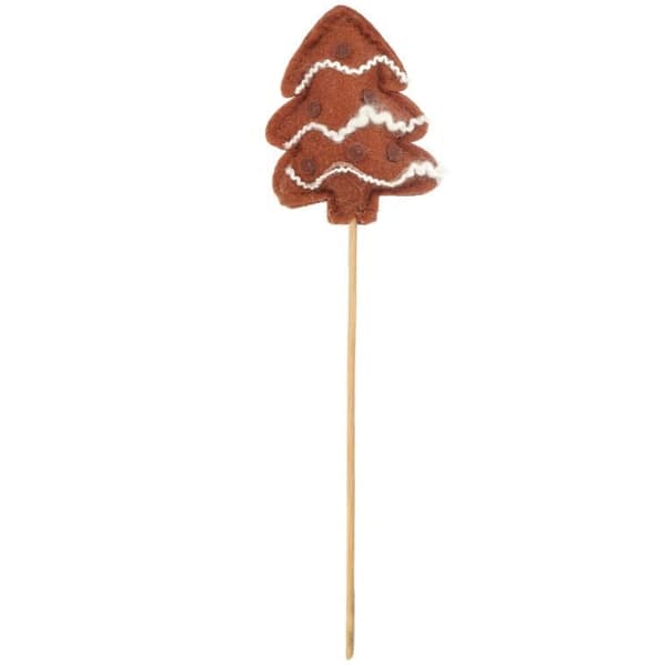 Pepparkakas julgran filtspade brun
