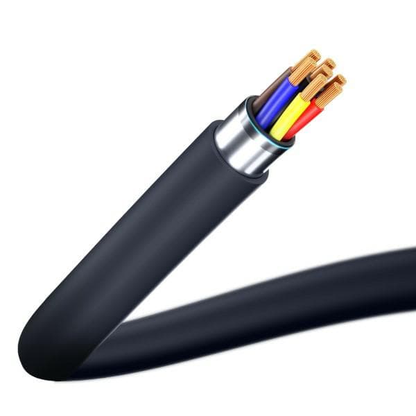 3MK Hyper USB-A till Micro USB-kabel, 1,2 m, 5 V, 2,4 A, svart