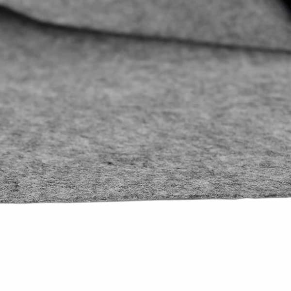 vidaXL poolmåtte lysegrå Ø306 cm polyester geotekstil
