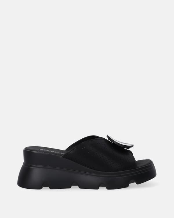 Klassiske sorte kile sandaler Klassiske sorte kile sandaler 38