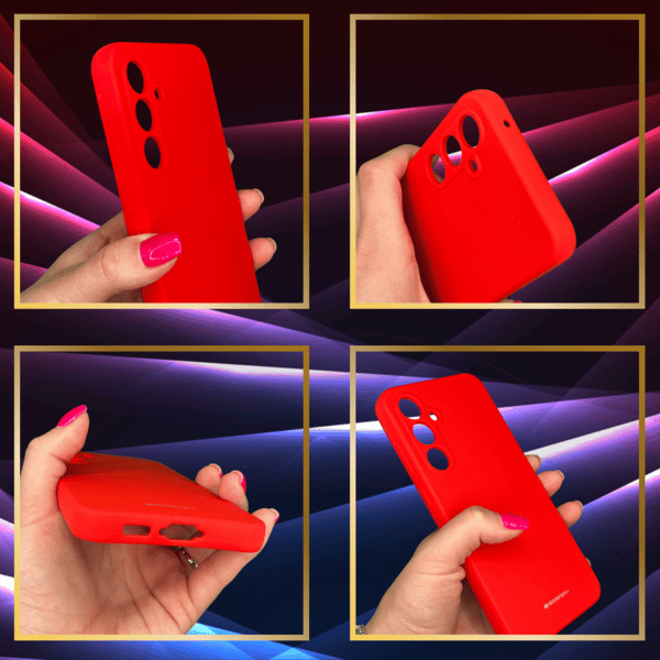 Mercury Silikone Etui til Galaxy A55, Rød