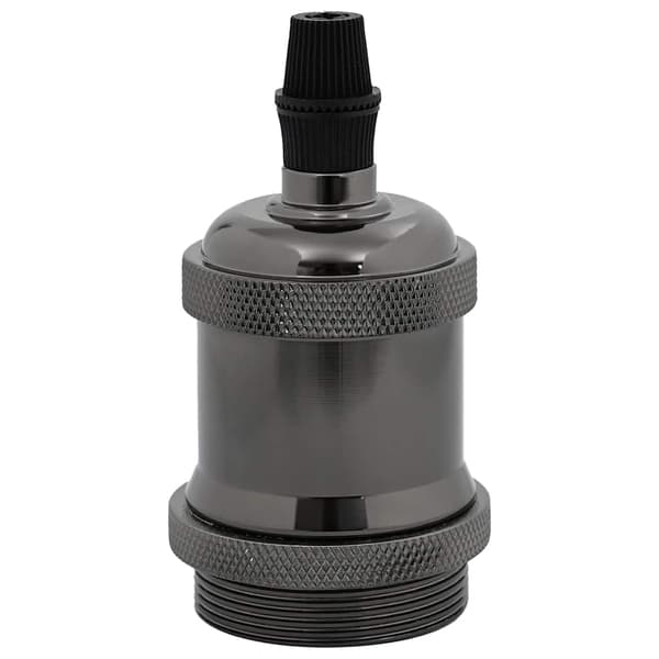 vidaXL lampeholdere 2 stk. blank sort E27