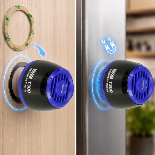 Trådlös Bluetooth-högtalare MP3 microSD LED Magnetisk BLÅ N65N