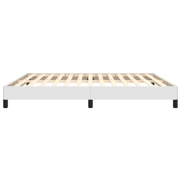 vidaXL Sängram vit 160x200 cm konstläder