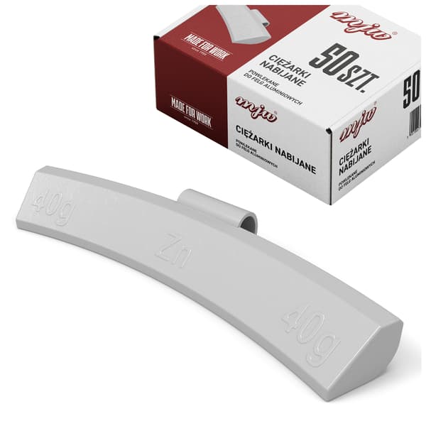 ZINKKLIPPEDE LODER TIL ALUMINIUMSFÆLGE ALUMINIUMLODER 40G 50 STK.