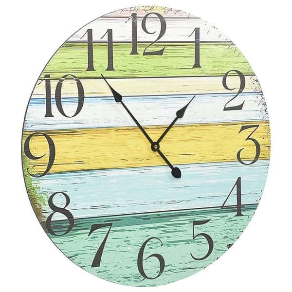 vidaXL Seinäkello, monivärinen, 60 cm, MDF