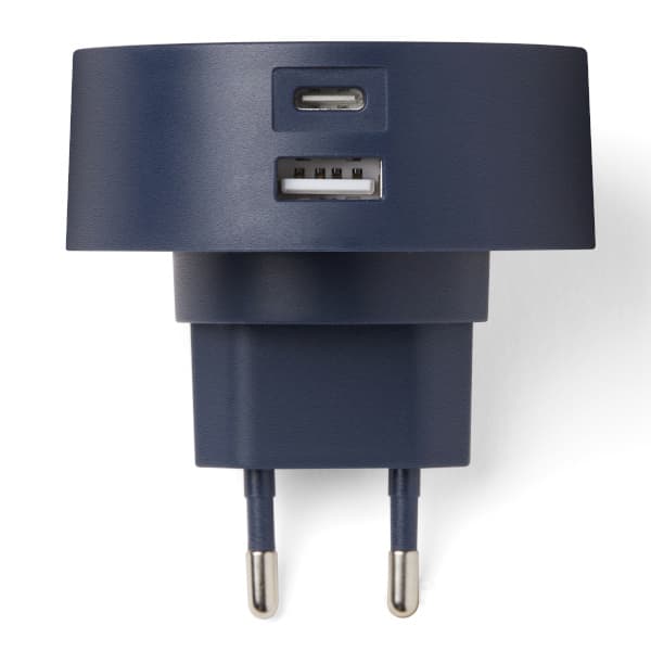 Lexon Poweron 30W USB-C/USB-A vægoplader, mørkeblå