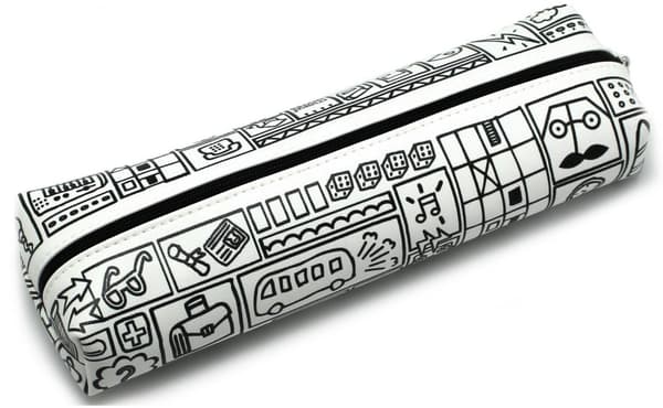 Doodle penalhus store mønstre