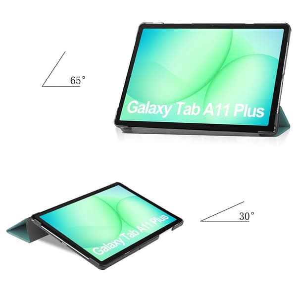 Samsung Galaxy Tab A11+/A9+:n läppäkotelo, Smartcase, vihreä