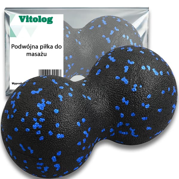 DUOBALL DUBBEL EPP-BOLL MASSAGEBOLL RULLANDE NACKMASSAGEAPPARAT