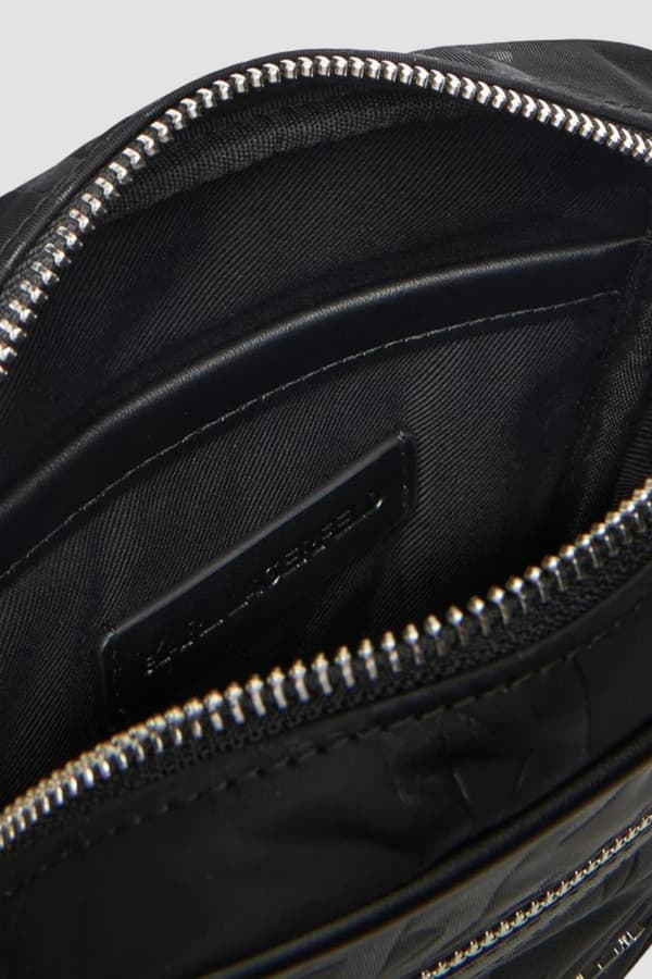 Karl Lagerfeld sort herrepung med monogram