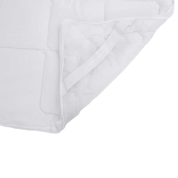 vidaXL Madrasskydd, Vit, 100x220 cm