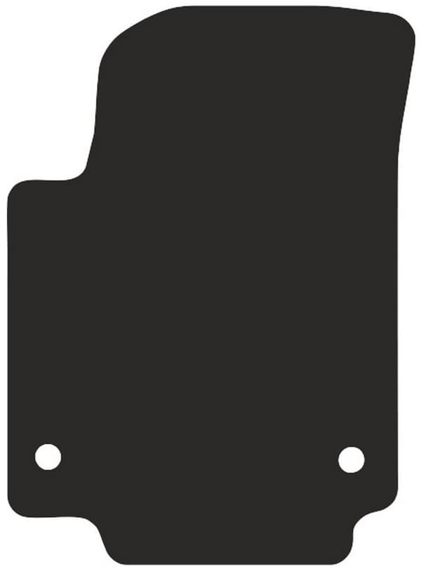 polyamid førermåtte til: Seat Mii hatchback 2011 - gummibelagt førermåtte
