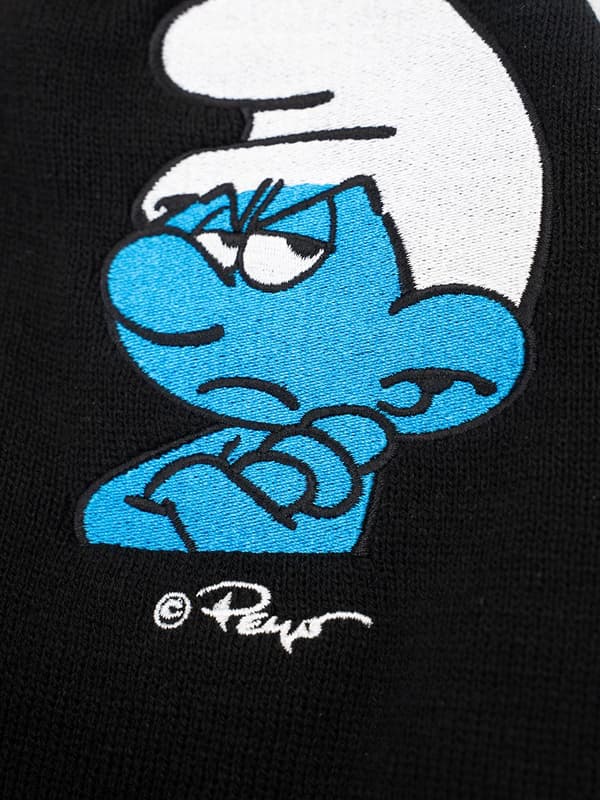 Smurffit Kietaisupipo Musta Grumpy Hahmo Uni